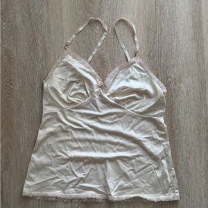 Cream Lace Trim Cami